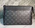 Мужской клатч Louis Vuitton мужской кожа черный 173553-1