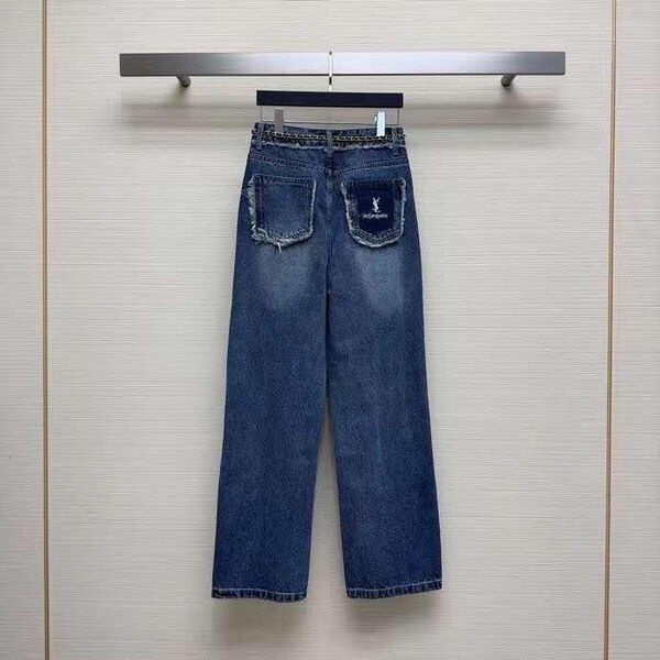 Джинсы Saint Laurent женский джинса синий 126058-2