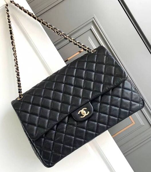 Сумка Chanel женский кожа черный 170451