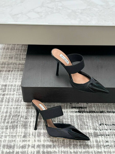 Туфли Alaïa женский кожа черный 150375-2