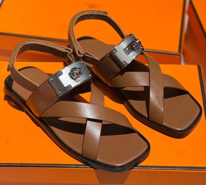 Сандалии Hermès женский кожа 151089