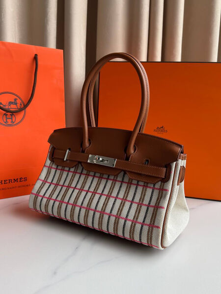 Сумка Hermès Birkin 29 женский кожа графитовый 189597-3