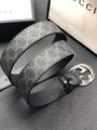 Мужской ремень Gucci мужской канва графитовый 52293-2