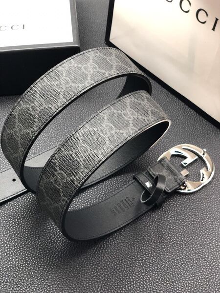 Мужской ремень Gucci мужской канва графитовый 52293-2