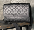 Мужская сумка мессенджер Louis Vuitton мужской кожа черный 92976-1