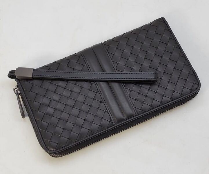 Портмоне Bottega Veneta мужской кожа черный 61864