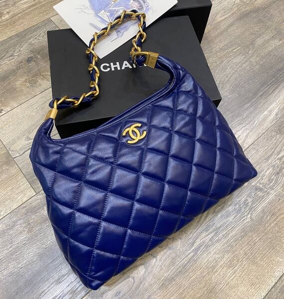 Сумка Chanel женский кожа синий 179327