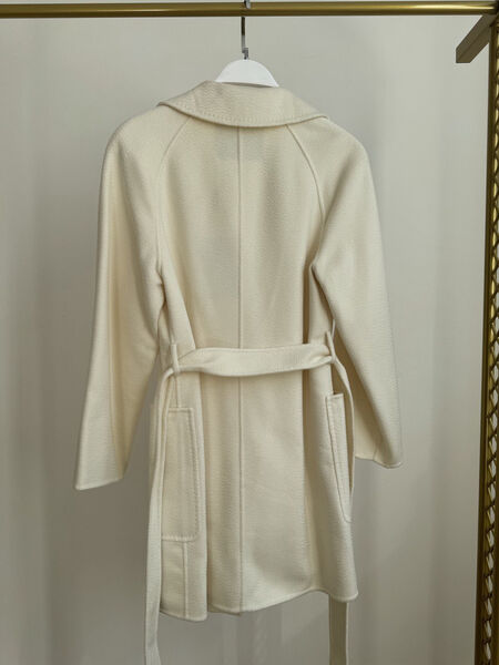 Пальто Max Mara женский шерсть белый 160359-2