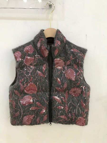 Жилет Brunello Cucinelli женский графитовый 124388-3
