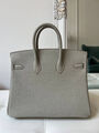 Сумка Hermès Birkin 25 женский кожа графитовый 150148-3