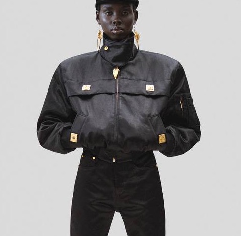 Куртка Schiaparelli женский кожа черный 194825