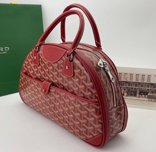 Сумка Goyard женский кожа бордовый 141403
