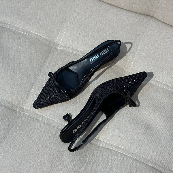 Туфли Miu Miu женский стразы черный 138140-2
