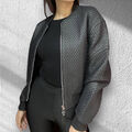 Куртка Bottega Veneta женский кожа графитовый 176165-1