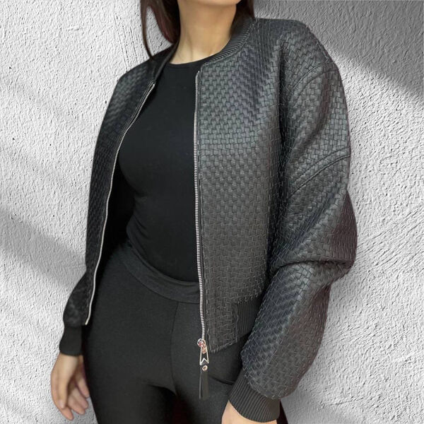 Куртка Bottega Veneta женский кожа графитовый 176165