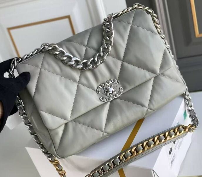 Сумка Chanel женский кожа графитовый 182016
