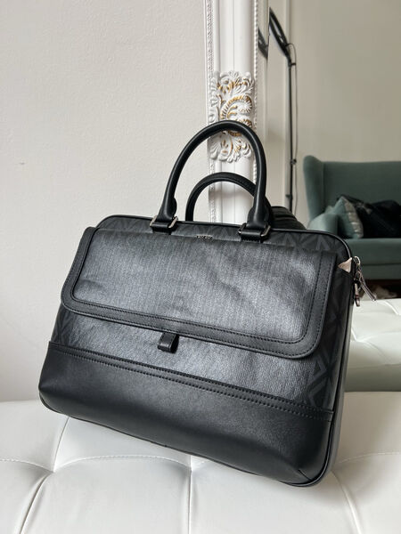 Мужской портфель Christian Dior мужской кожа черный 149895-3