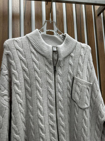 Кардиган Brunello Cucinelli женский вязаная ткань графитовый 128808-3