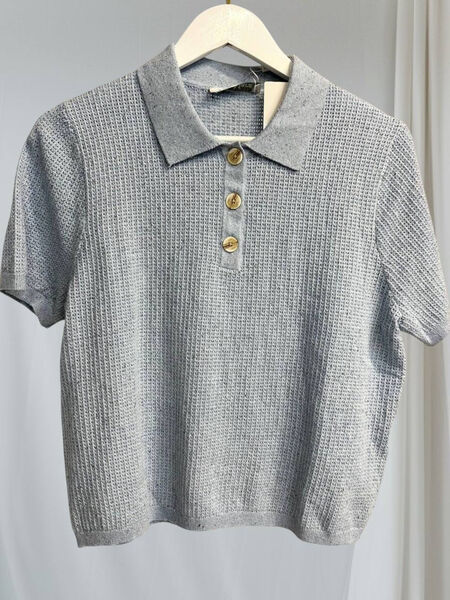 Поло Max Mara женский бирюзовый 198423