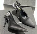 Туфли Saint Laurent женский кожа черный 139596-1