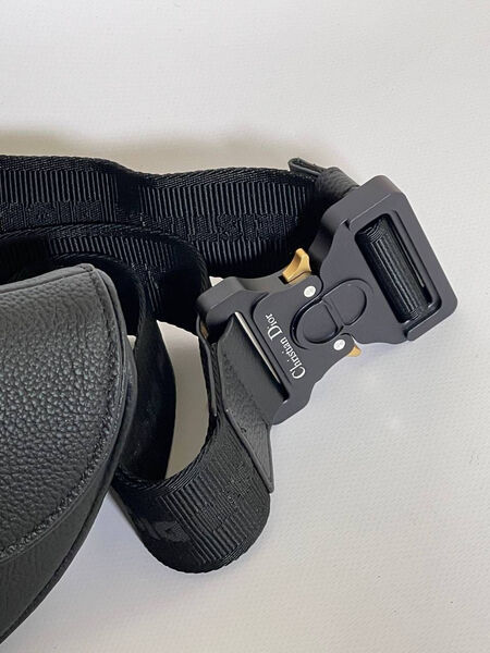 Мужская сумка слинг Christian Dior Saddle мужской кожа черный 132077-5