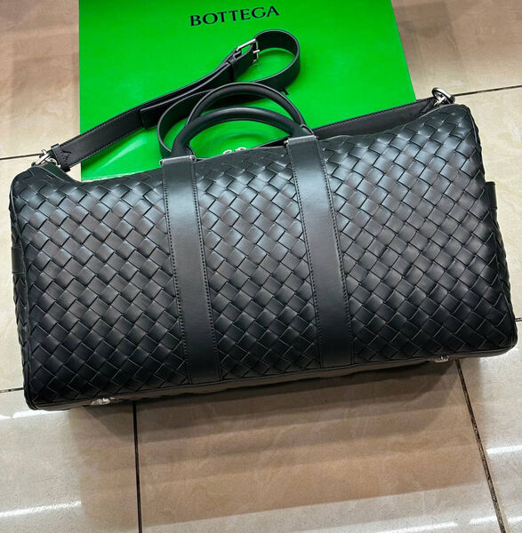Дорожная сумка Bottega Veneta мужской кожа черный 169294-2
