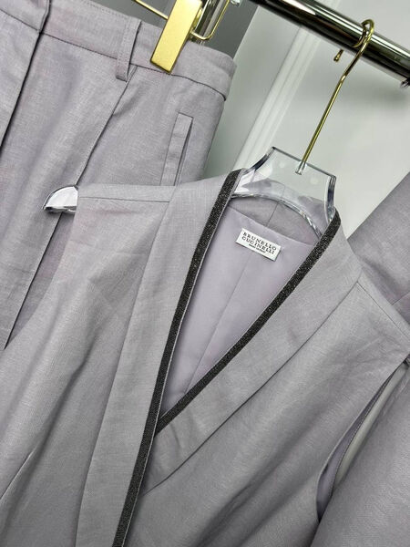 Пиджак Brunello Cucinelli женский графитовый 157715-3