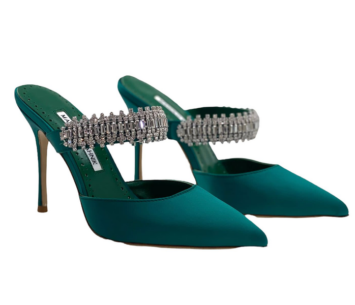 Туфли Manolo Blahnik женский сатин хски 80849