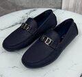 Мужские мокасины Christian Dior мужской кожа синий 185718-1