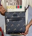 Мужская сумка мессенджер Gucci мужской текстиль синий 42763-1
