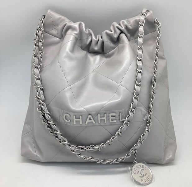 Сумка Chanel 22 женский кожа графитовый 98281