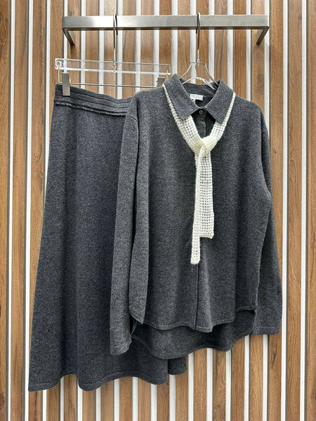 Рубашка Brunello Cucinelli женский графитовый 134049-5