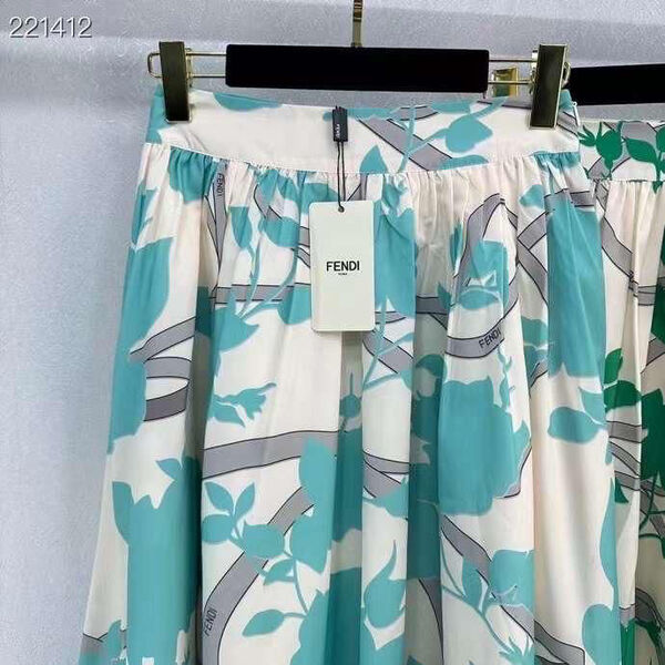 Юбка Fendi женский болотный 111132-3