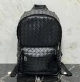 Рюкзак Bottega Veneta женский кожа swift черный,серебристый 153763