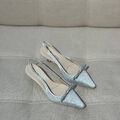 Туфли Miu Miu женский стразы бирюзовый 138134-2