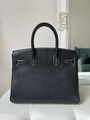 Сумка Hermès Birkin 30 женский кожа черный 153073-3