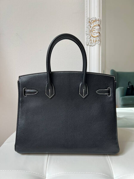 Сумка Hermès Birkin 30 женский кожа черный 153073-3