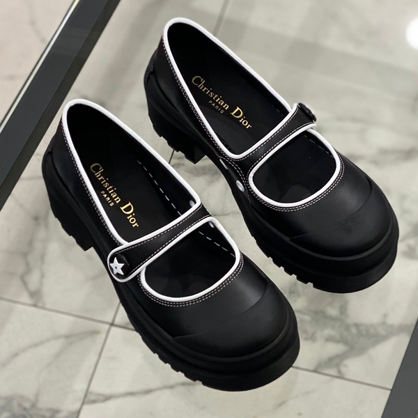 Дерби Christian Dior женский кожа черный 16297-3