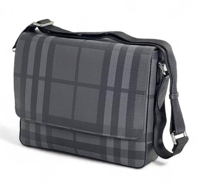 Мужская сумка мессенджер Burberry мужской текстиль графитовый 143170
