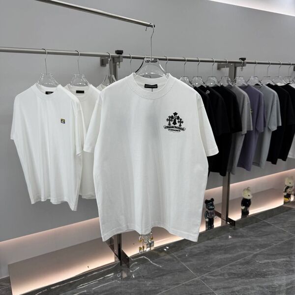 Футболка Chrome Hearts мужской белый y9322147-1