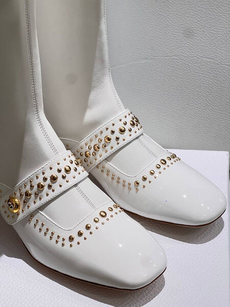 Сапоги Christian Dior женский кожа белый 166799-2