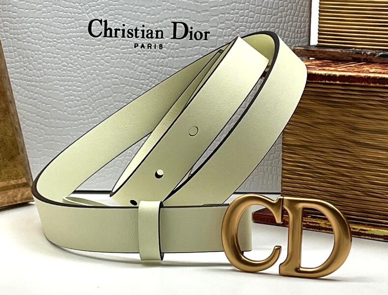 Женский ремень Christian Dior женский кожа болотный 21162