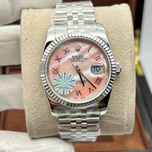 Часы Rolex Datejust розовый 155577-2