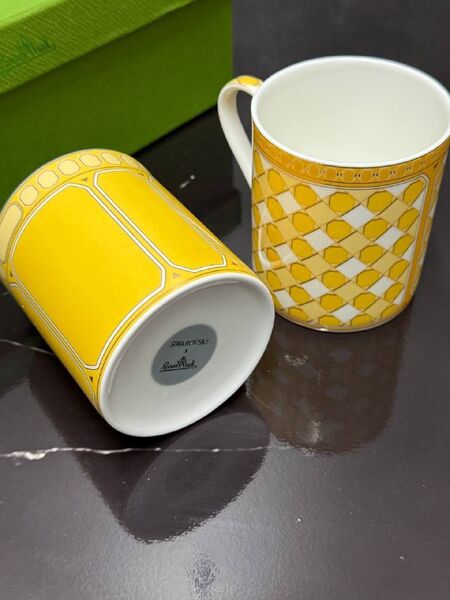 Набор для ванной комнаты Swarovski X Rosenthal фарфор горчичный s8075369-1-4