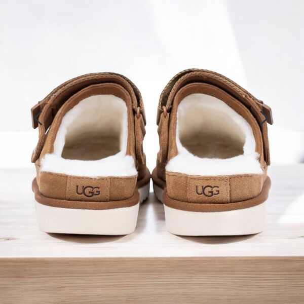 Сабо Ugg Goldenstar Clog женский замша бежевый 158955-3