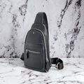 Мужская сумка слинг Montblanc мужской кожа черный 149926-4