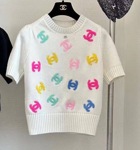 Кофта Chanel женский вязаная ткань белый 135163