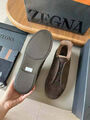 Мужские кеды Zegna мужской замша 170278-5