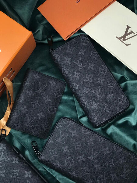 Мужской портмоне Louis Vuitton мужской канва черный 122028-4