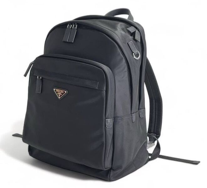 Мужской рюкзак Prada мужской нейлон черный 132406